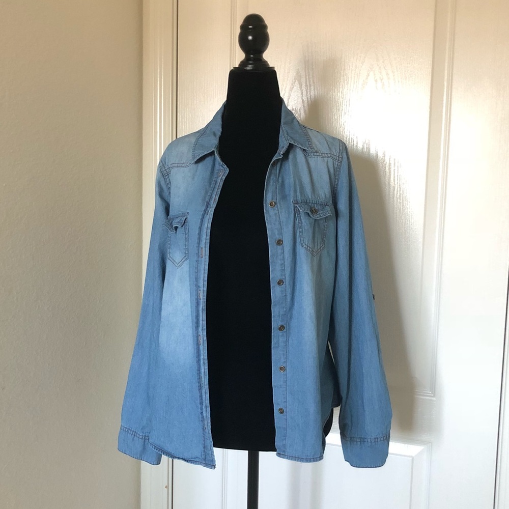 Chambray Button Up - Picture 2 of 6